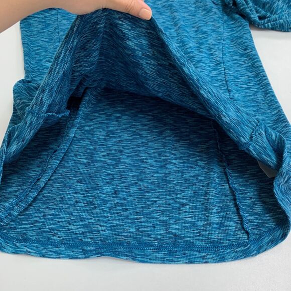 Columbia Sweater Womens L Large Oasis Blue Knit Outerspaced Quarter Zip Pullover - Picture 9 of 13